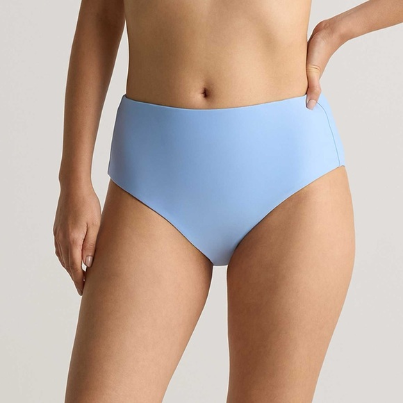 Quince Other - Quince Light Blue High-Waist Bikini Bottom